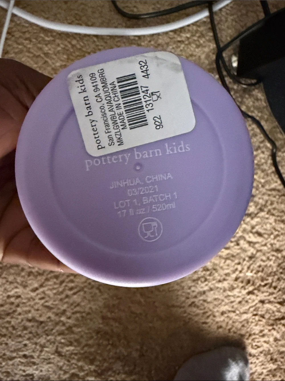 Pottery Barn Kids ombre insulated